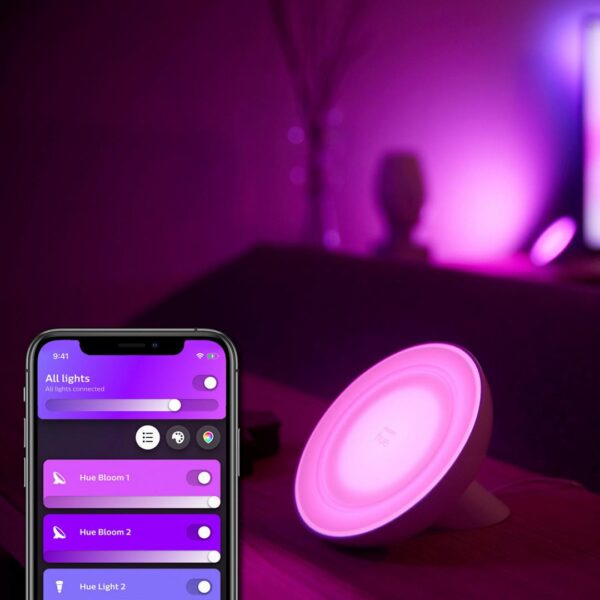 Lampa LED RGB Philips New Hue Bloom (gen4), Bluetooth, 7.1W,