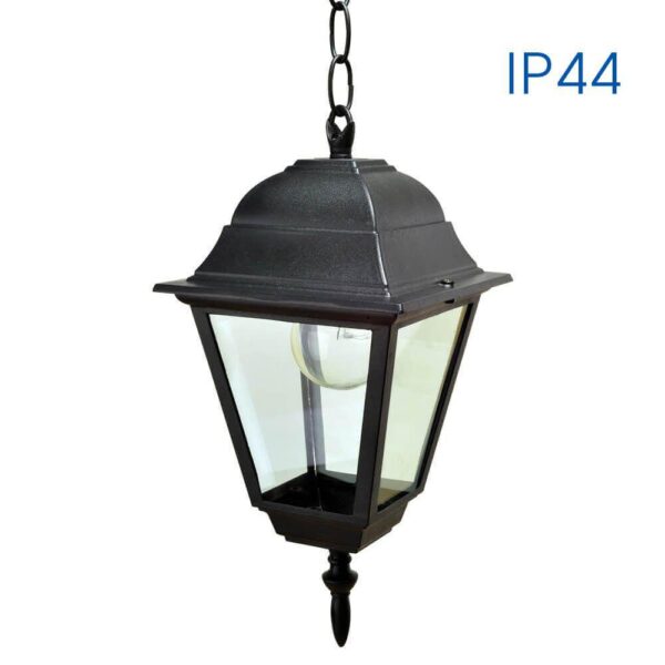 Pendul tip felinar Vivalux RIGA, E27, max 1x60W, IP44, 145x145x1150mm,