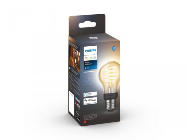 Bec LED inteligent vintage (decorativ) Philips Hue Filament Bulb A60,