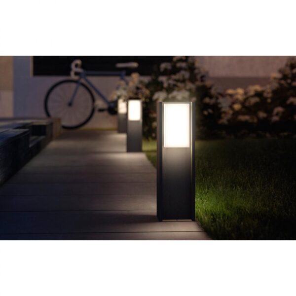Stalp LED pentru exterior Philips Hue Turaco, 9W (60W), 806