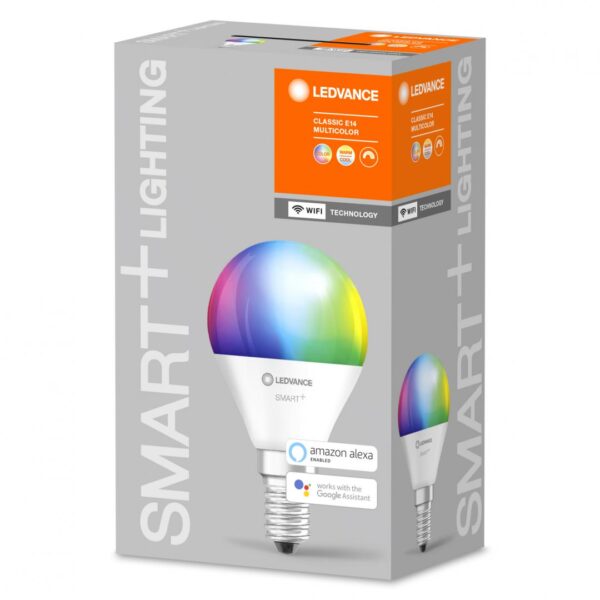 Bec LED RGB inteligent Ledvance SMART+ WiFi Mini Bulb Multicolour