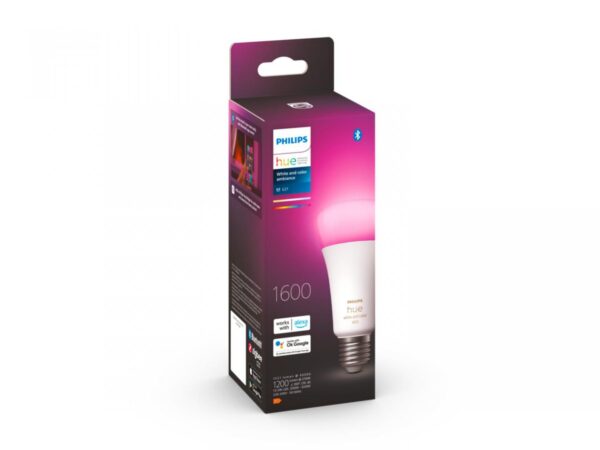 Bec LED RGB inteligent Philips Hue A67, Bluetooth, E27, 13.5W