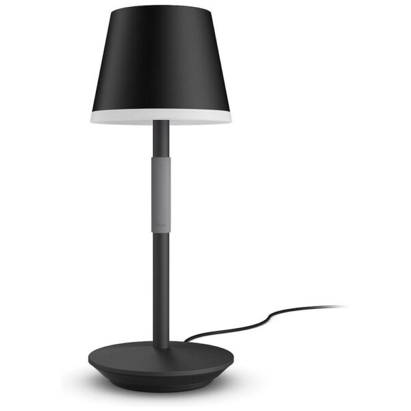Lampa LED RGB Philips Hue Go, Bluetooth, cu acumulator, 6W,