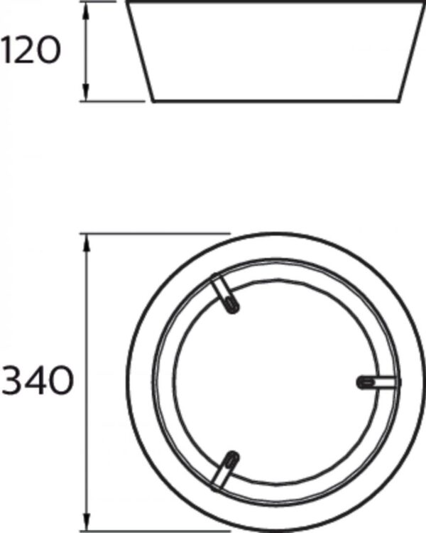 Plafoniera LED Philips Dawn CL258, 14W, 1100 lm, lumina calda - Image 4