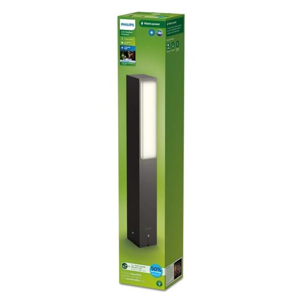 Stalp LED pentru exterior Philips STRATOSPHERE, 3.8W, 800 lm, lumina
