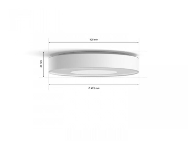 Plafoniera LED RGB Philips Hue Infuse, Bluetooth, 52.5W, 3700 lm,