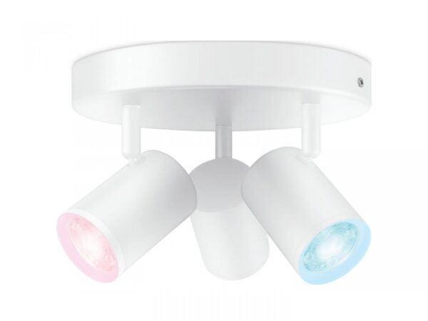 Spot LED RGB WiZ Imageo, Wi-Fi, Bluetooth, control vocal, 3xGU10, - Image 3