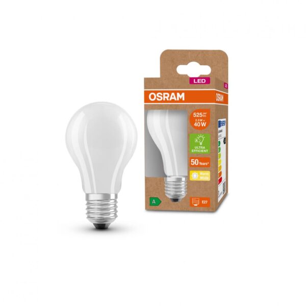 Bec LED Osram Classic A60, Ultra Efficient Light, E27, 2.5W