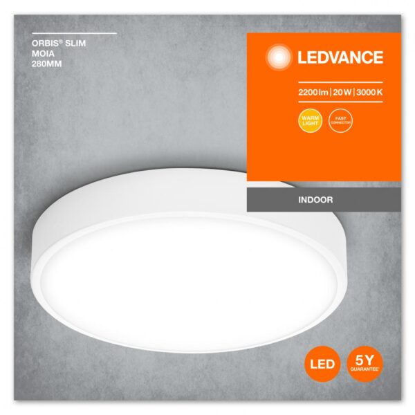 Plafoniera LED Ledvance Orbis Slim Moia 280, 20W, 2200 lm,