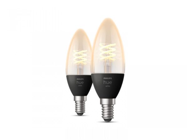 2 Becuri LED inteligente Philips Hue B39, Bluetooth, E14, 4.5W