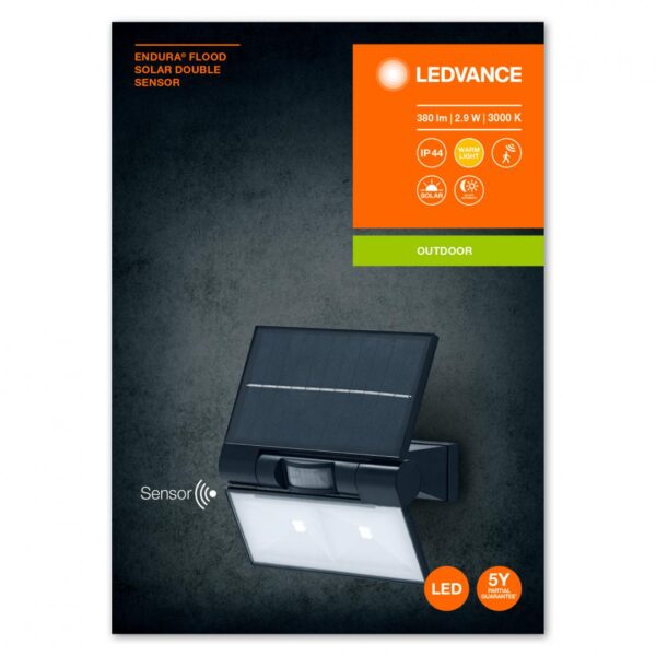 Proiector LED solar, cu senzor de miscare Ledvance ENDURA FLOOD