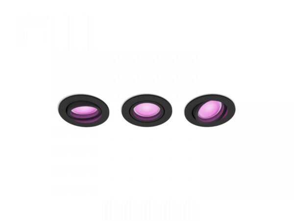 3 Spoturi LED RGB incastrate Philips Hue Centura, Bluetooth, GU10,