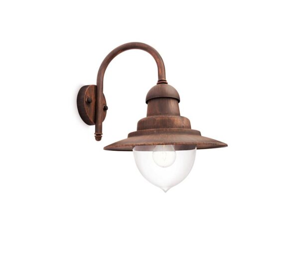 Aplica tip felinar pentru exterior Philips Raindrop, 1xE27, max 60W,