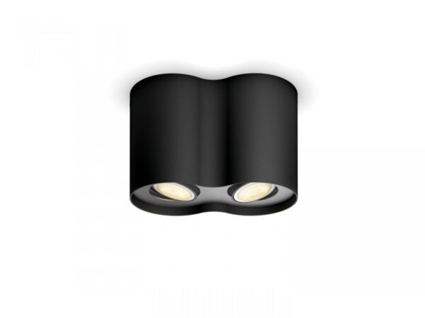 Spot LED Dublu Philips Hue Pillar, Bluetooth, 2xGU10, 2x5W, 700