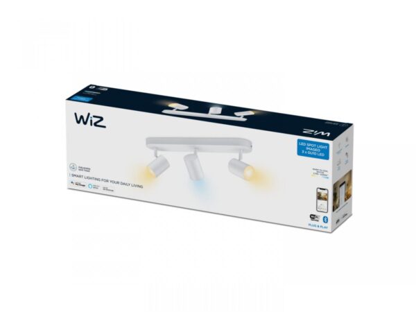 Spot LED RGB WiZ Imageo, Wi-Fi, Bluetooth, 3x4.9W, 1035 lm,
