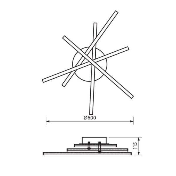 Plafoniera LED Vivalux MATRIX, 35W, 2165 lm, lumina neutra (4000K), - Image 3