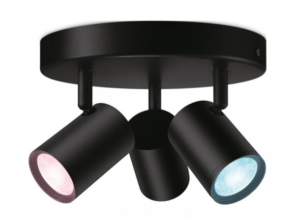 Spot LED RGB WiZ Imageo, Wi-Fi, Bluetooth, control vocal, 3xGU10, - Image 3