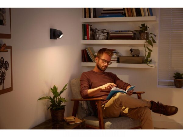 Spot LED Philips Hue Buckram, Bluetooth, GU10, 5W (50W), 350