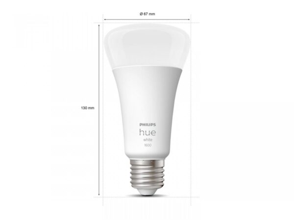 Bec LED inteligent Philips Hue A67, Bluetooth, E27, 15.5W (100W),