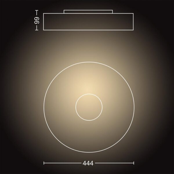Plafoniera LED Philips Hue Fair, Bluetooth, 33.5W, 3000 lm, lumina - Image 3