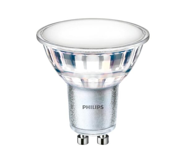 Bec LED Philips Classic, EyeComfort, GU10, 4.9W (65W), 550 lm,