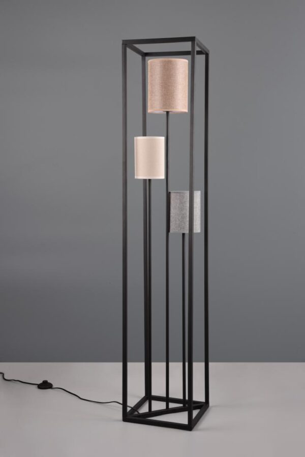 Lampadar Trio ROSS, excl.3xE27, comutator picior, ↕ 153cm / ↔29cm - Image 3