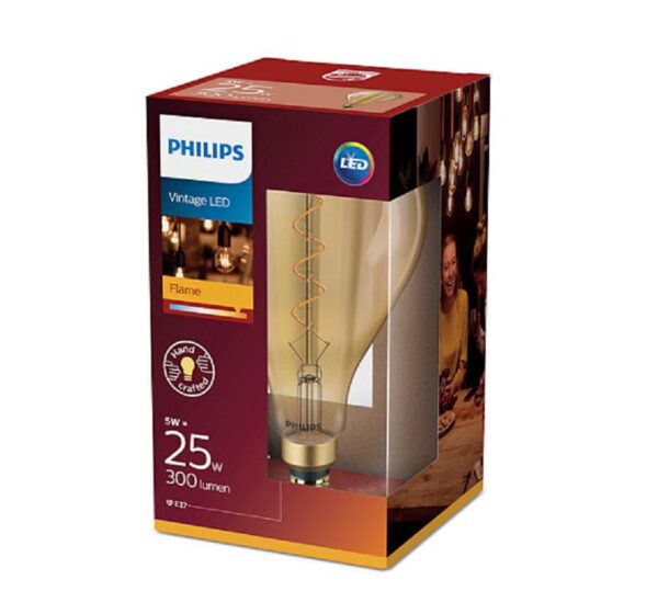 Bec LED vintage (decorativ) Philips Classic Gold Giant A160, EyeComfort,