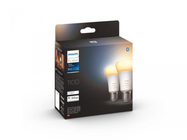 2 Becuri LED inteligente Philips Hue A60, Bluetooth, E27, 8W - Image 3