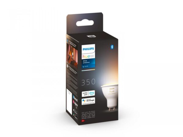 Bec LED inteligent Philips Hue Spot, Bluetooth, GU10, 5W, 350