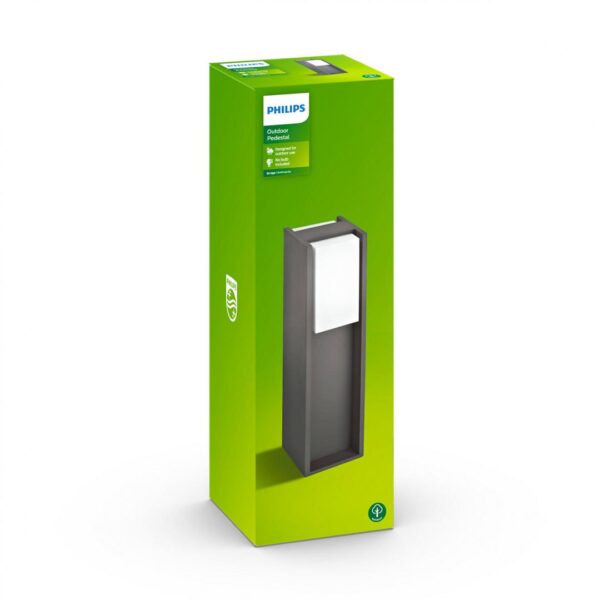 Stalp pentru iluminat exterior Philips Bridge, 1xE27, max 42W, IP44,