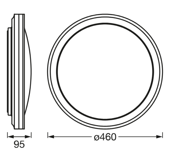 Plafoniera LED RGB inteligenta Ledvance SMART+ Wifi Orbis Circle 460,