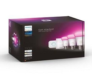 Pachet 3 Becuri LED RGB inteligente Philips Hue A60, Bluetooth,