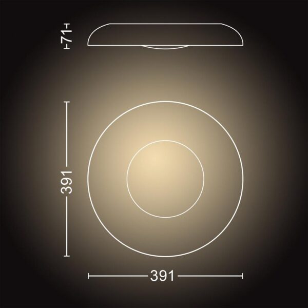 Plafoniera LED Philips Hue Still, Bluetooth, 27W (204W), 2400 lm, - Image 4