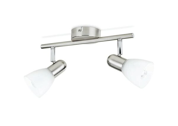 Spot Philips Essentials Burlap, 2xE14, 2x40W, IP20, 14.5x29x19.5cm, Crom mat