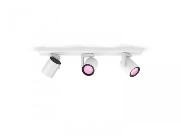 Spot LED RGB Triplu Philips Hue Argenta, Bluetooth, 3xGU10, 3x5.7W,