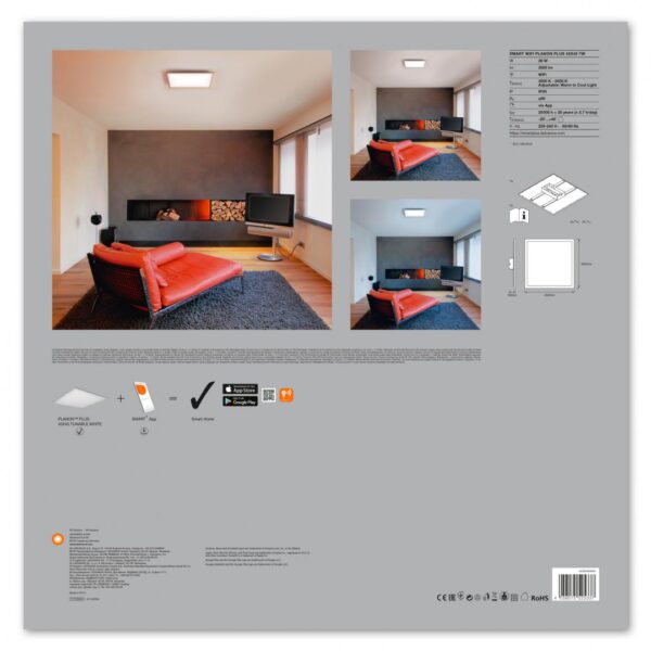 Panou LED inteligent Ledvance SMART+ Wifi PLANON 450, 28W, 2000