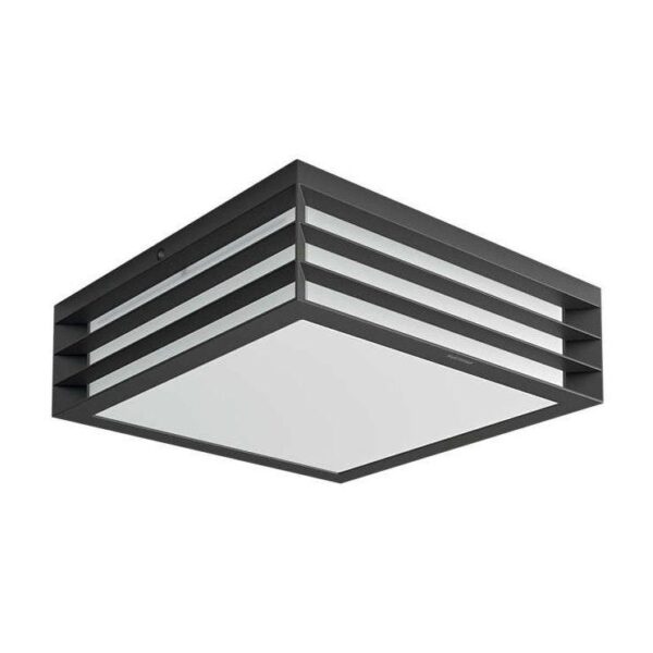 Plafoniera pentru exterior Philips Moonshine, 2xE27, max 2x14W, IP44, 260x260x81mm,