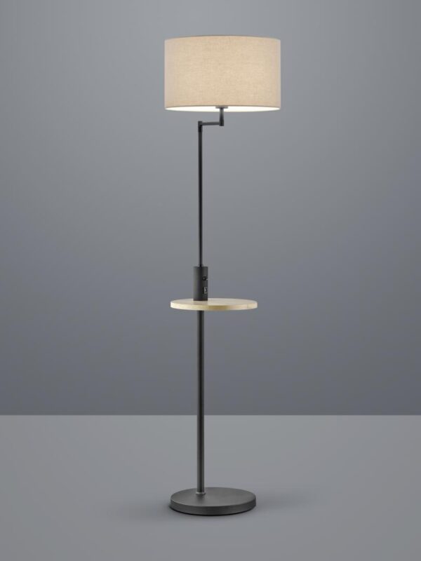 Lampadar Trio CLAAS, excl.1xE27  , masuta, USB port cu