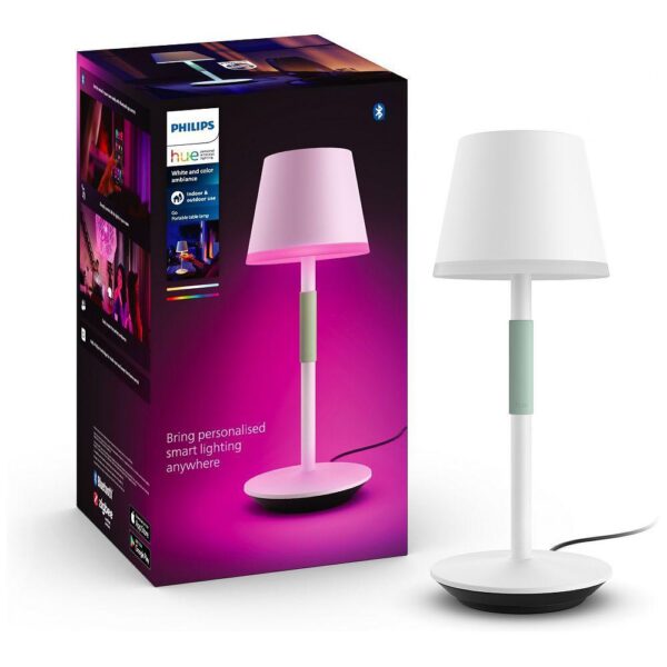 Lampa LED RGB Philips Hue Go, Bluetooth, cu acumulator, 6W, - Image 3