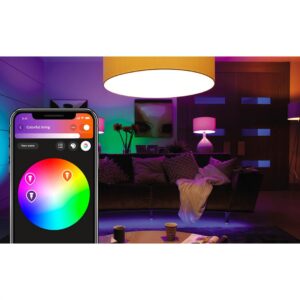 Pachet 3 Becuri LED RGB inteligente Philips Hue A60, Bluetooth,
