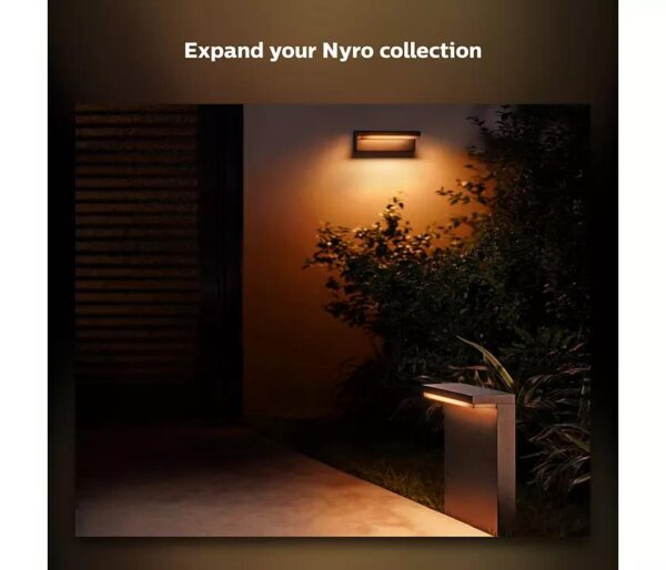 Stalp LED RGB pentru exterior Philips Hue Nyro, 13.5W (42W),