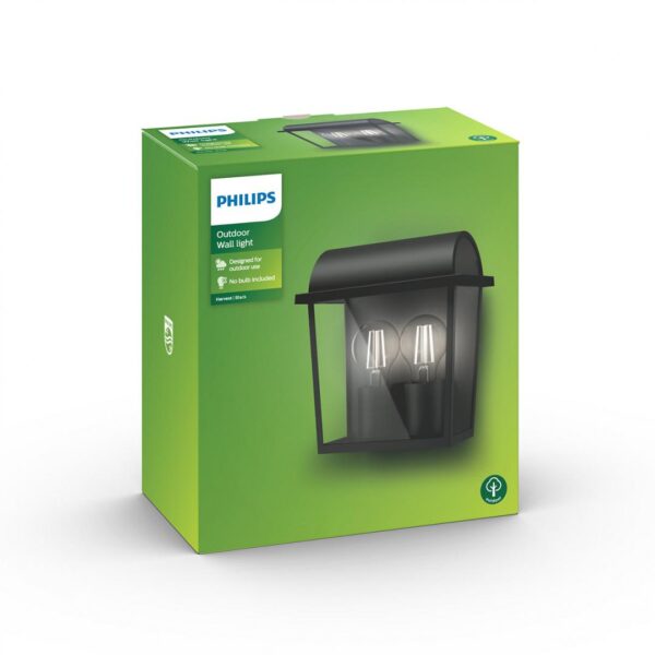 Aplica pentru exterior Philips Harvest UP, 2xE27, max 2x42W, IP44,