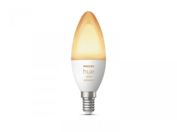 Bec LED inteligent Philips Hue B39, Bluetooth, E14, 5.2W (40W),