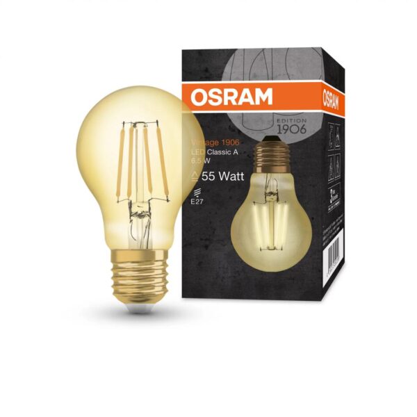 Bec LED Osram Vintage 1906 CLAS A, E27, 6.5W (50W), - Image 3