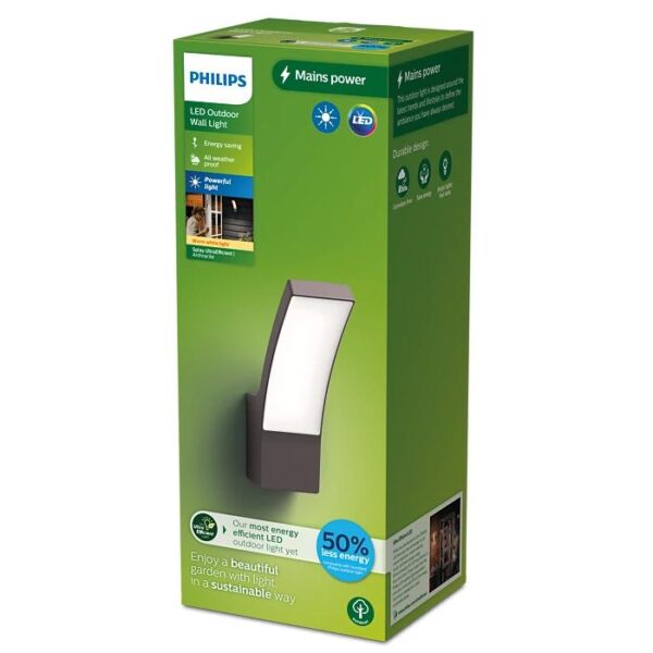Aplica LED pentru exterior Philips SPLAY, 3.8W, 800 lm, lumina