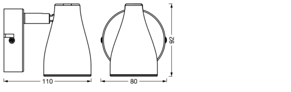 Spot LED ajustabil Ledvance Pear, GU10, 4.3W, 350 lm, lumina - Image 3