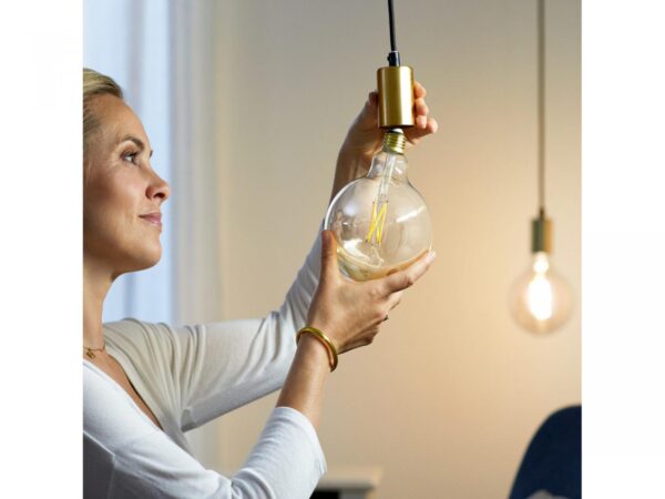 Bec LED inteligent vintage (decorativ) WiZ Connected Filament ClearG200, Wi-Fi, - Image 4