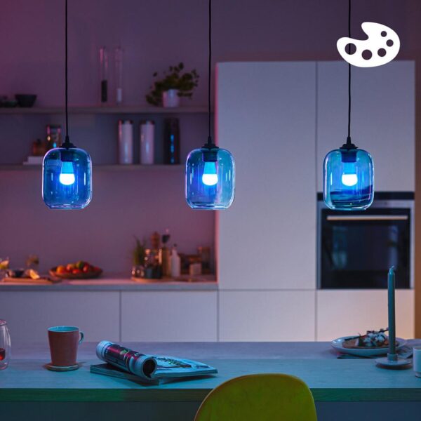 Bec LED RGB inteligent Philips Bulb P45, Wi-Fi, Bluetooth, E27, - Image 3