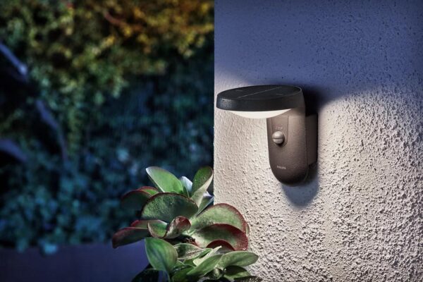 Aplica LED solara pentru exterior cu senzor de lumina si - Image 3