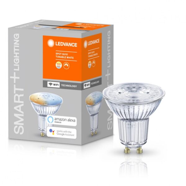 Bec LED inteligent Ledvance SMART+ WiFi SPOT Tunable White, GU10,